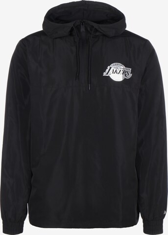 NEW ERA Funktionsjacke 'NBA Los Angeles Lakers' in Schwarz: predná strana