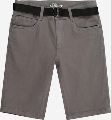 Coupe slim Pantalon 'Seattle' s.Oliver en gris : devant