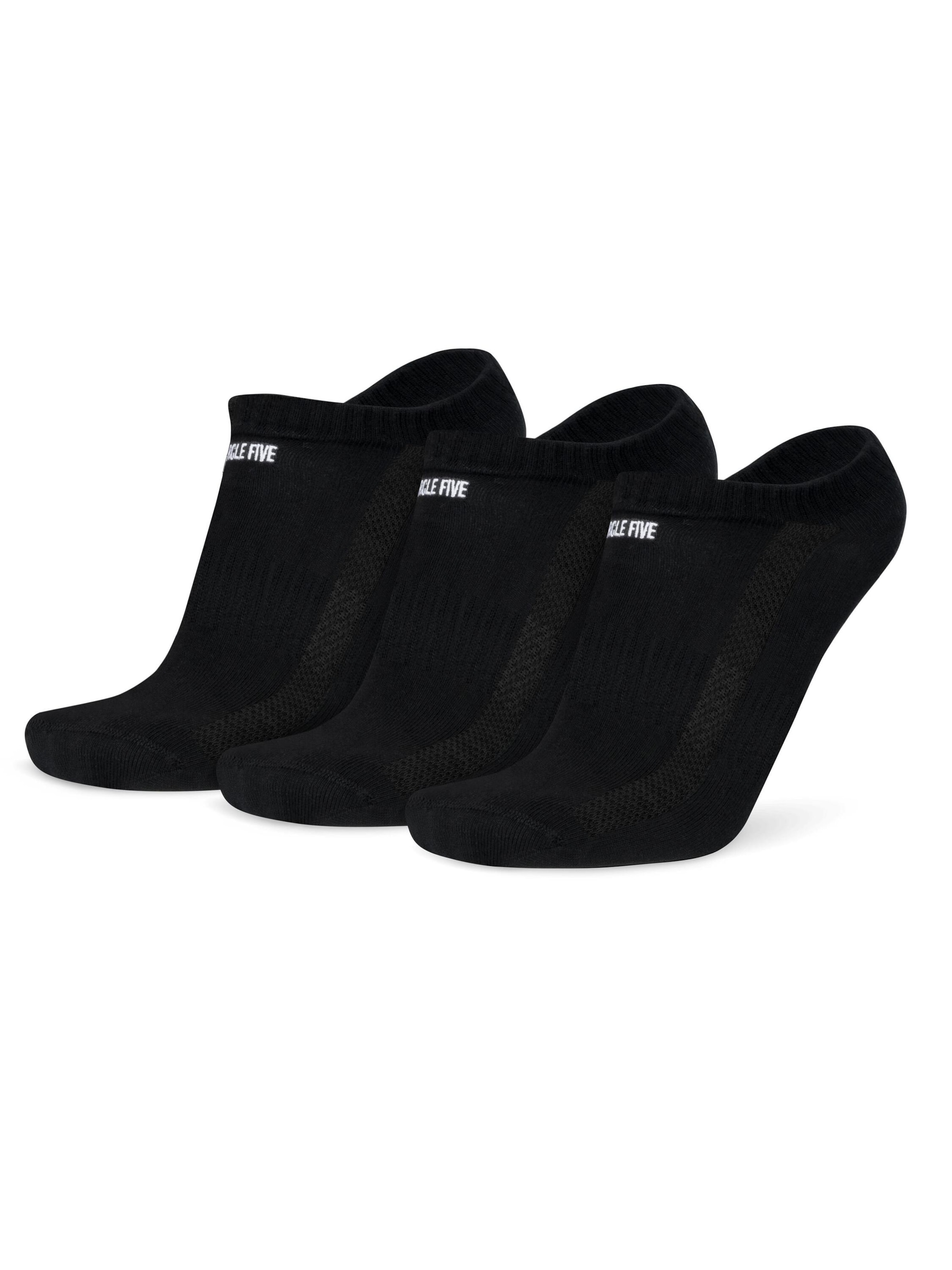 Circle Five Socks in Black: front