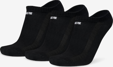 Chaussettes Circle Five en noir : devant