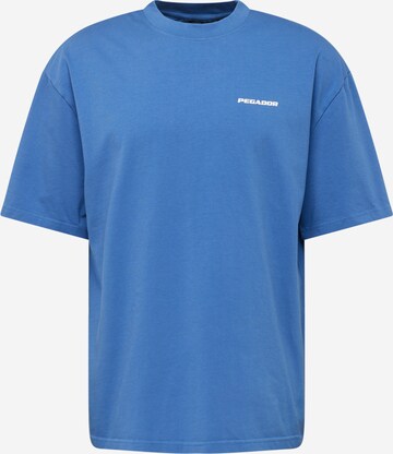 T-Shirt Pegador en bleu : devant