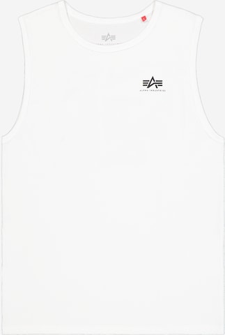 ALPHA INDUSTRIES - Camiseta en blanco: frente