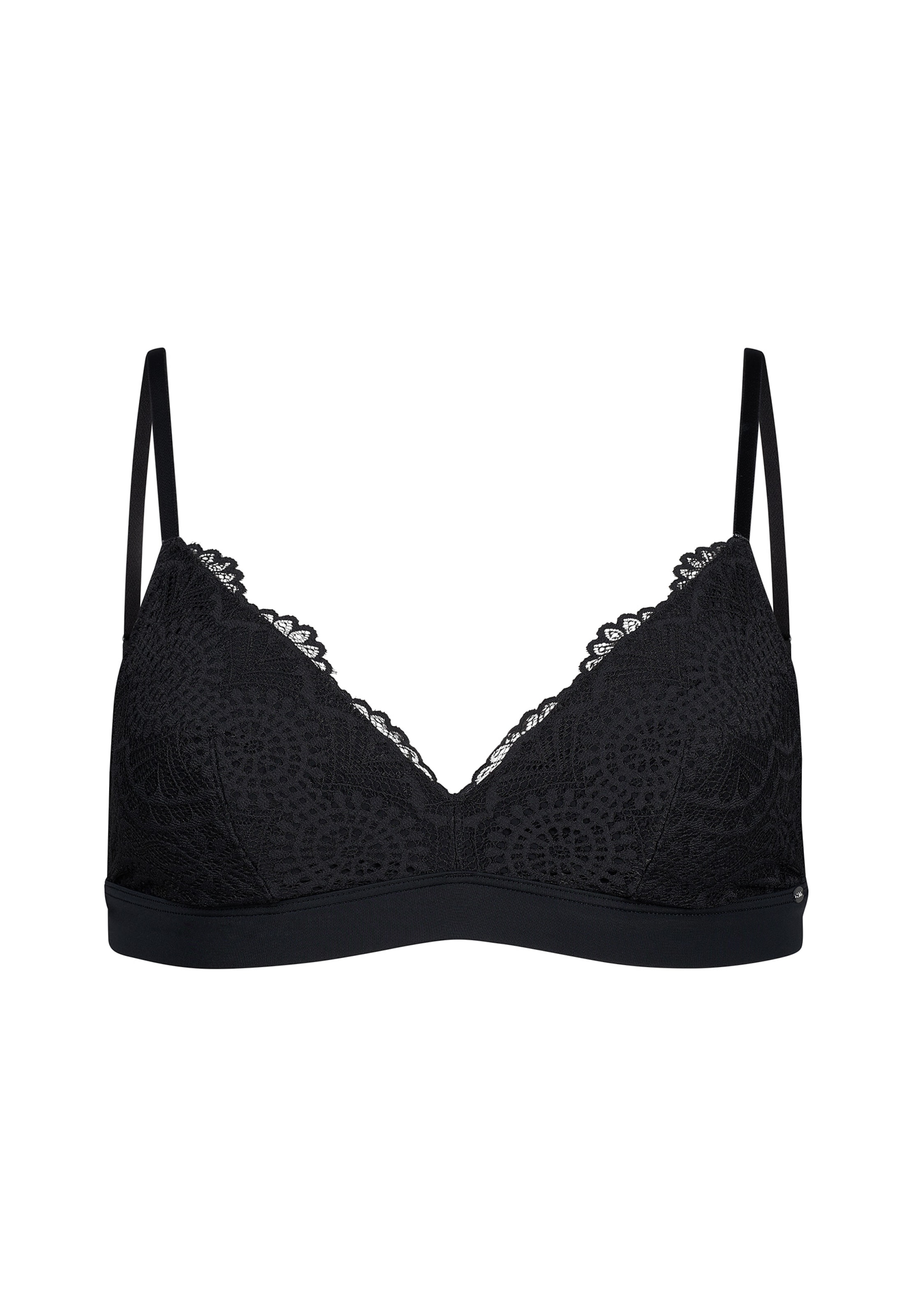 Skiny Trojúhelníková Podprsenka – černá: přední strana