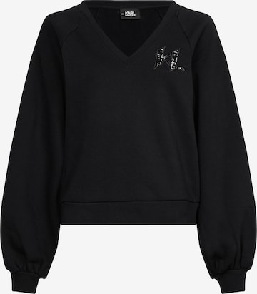 Karl Lagerfeld - Sweatshirt em preto: frente