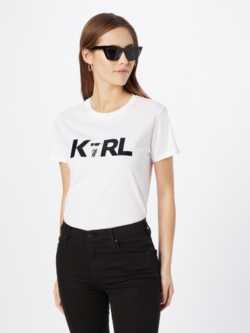 Karl Lagerfeld - Camisa em branco: frente