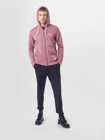 JACK & JONES Sweatjacke 'Tons' in Pink