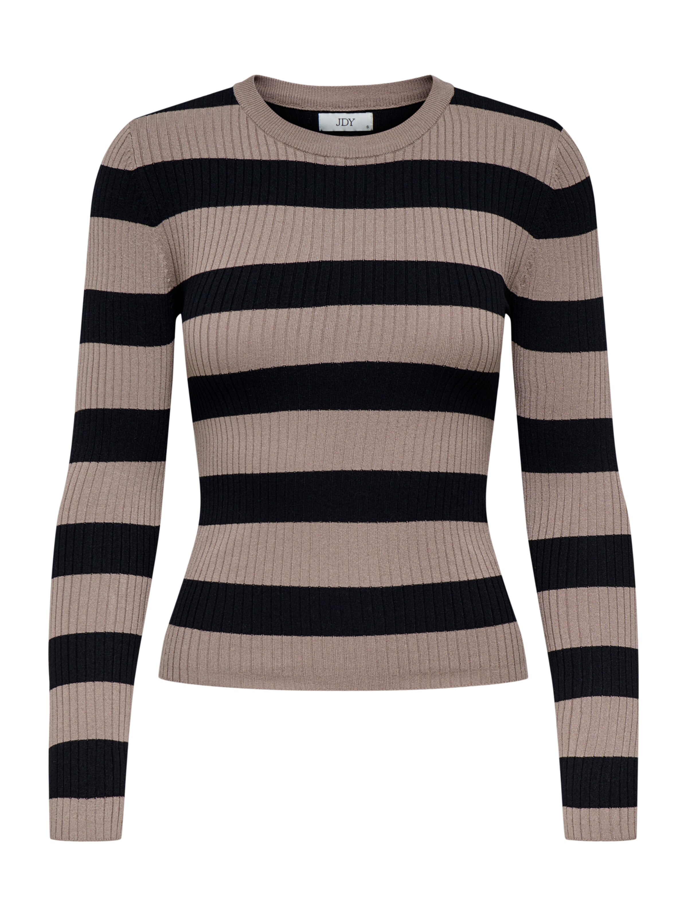 JDY Sweter 'JDYPLUM' w kolorze szary: przód