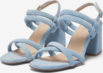 Bianco Sandalen met riem 'CHARLENE' in Blauw