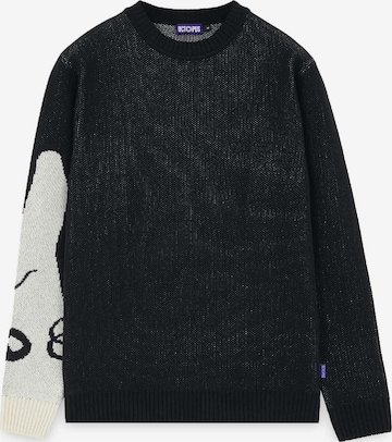 Octopus Sweatshirt in Zwart: voorkant