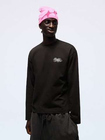 Bershka Tričko – hnědá: přední strana