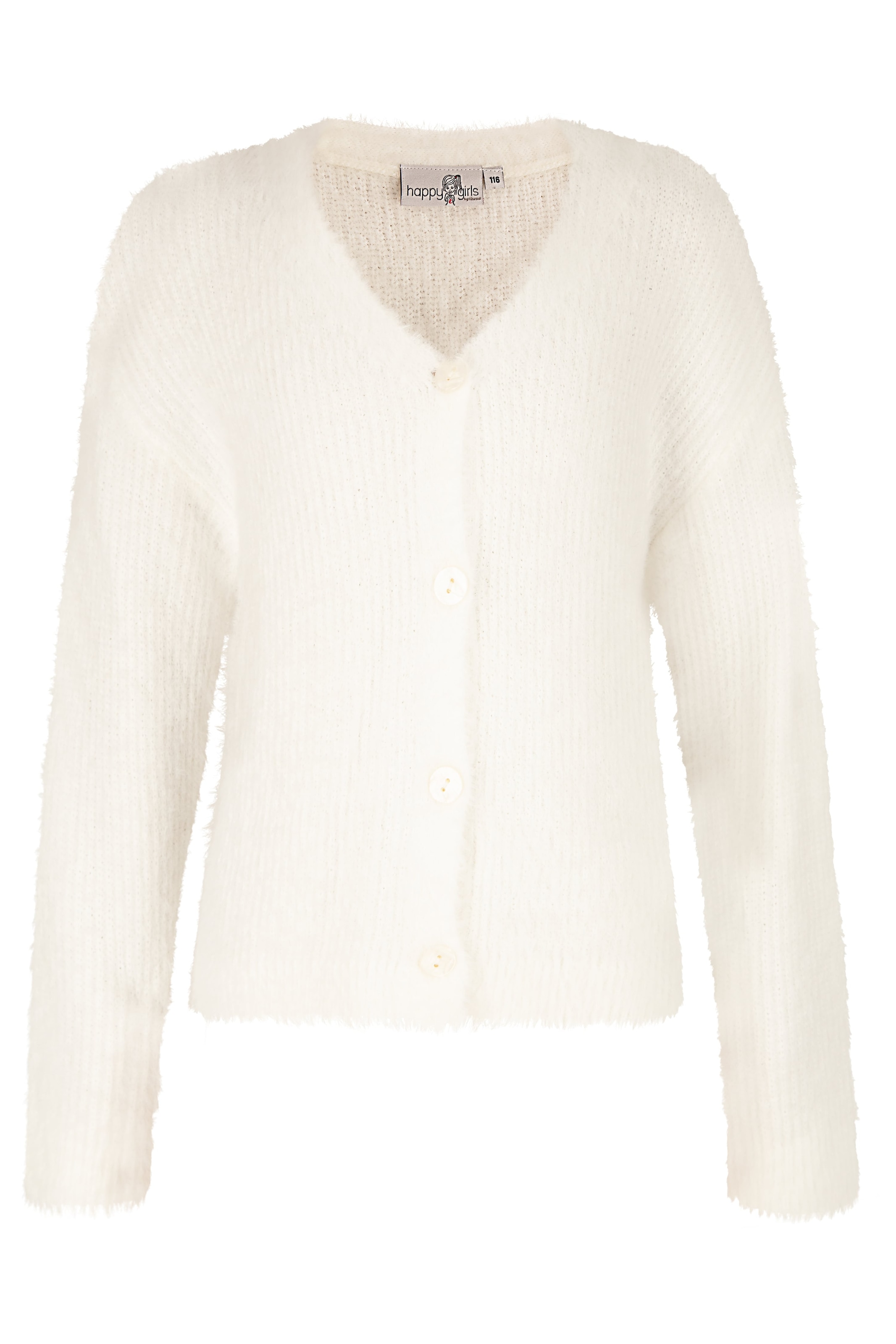 happy girls Knit Cardigan in Beige: front