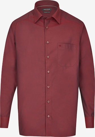 Coupe regular Chemise business JUPITER en rouge : devant