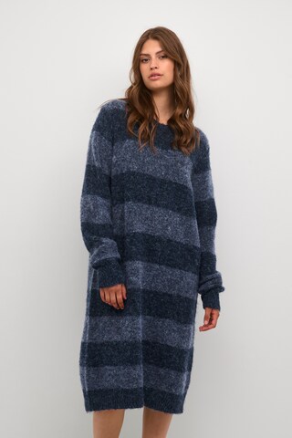 CULTURE Knitted dress in Blue: front