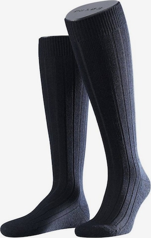 FALKE Knee High Socks in Blue: front