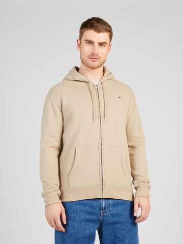 HOLLISTER Bluza rozpinana w kolorze brązowy: przód