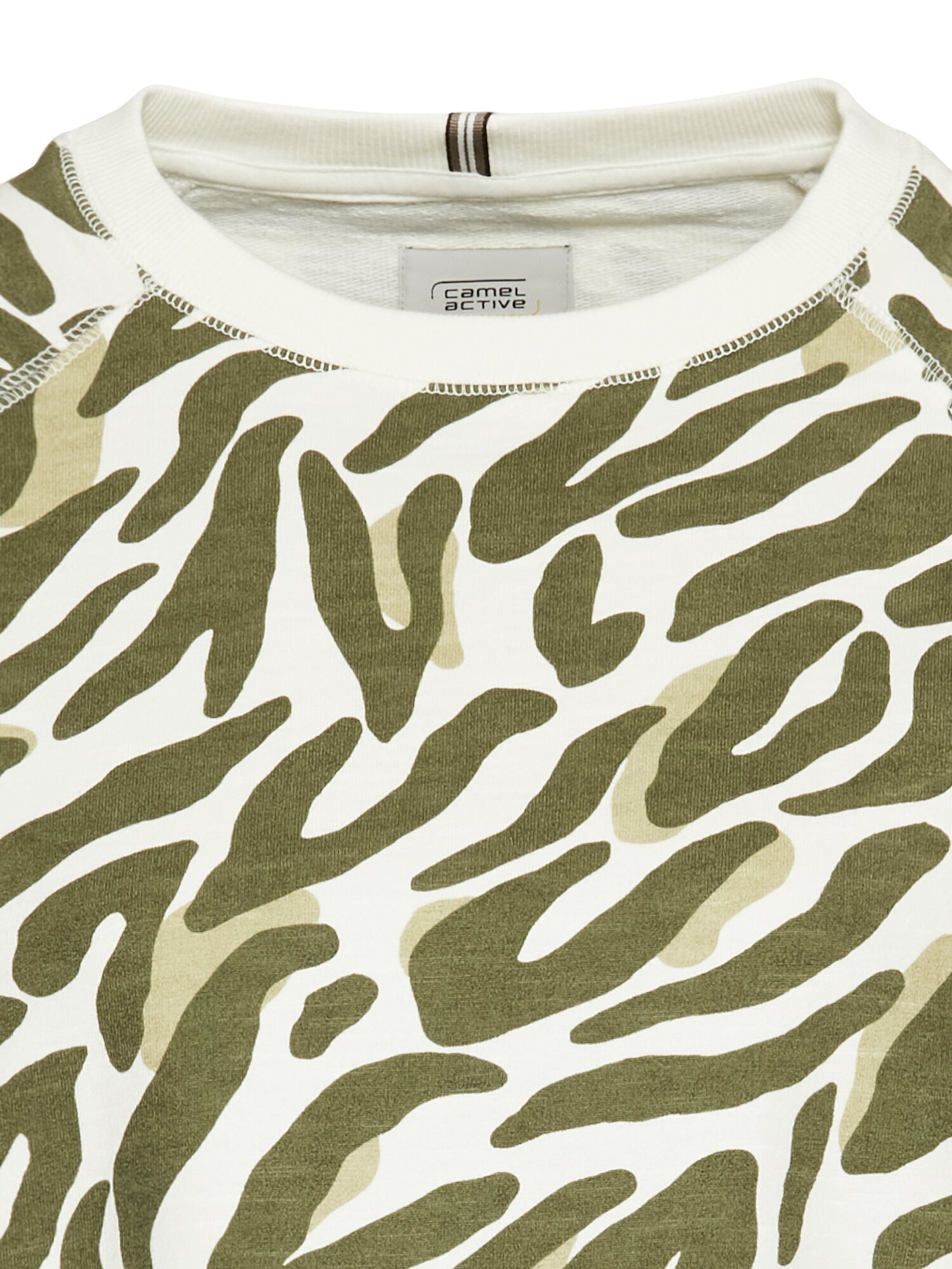 CAMEL ACTIVE Sweatshirt mit Allover-Print in Grün