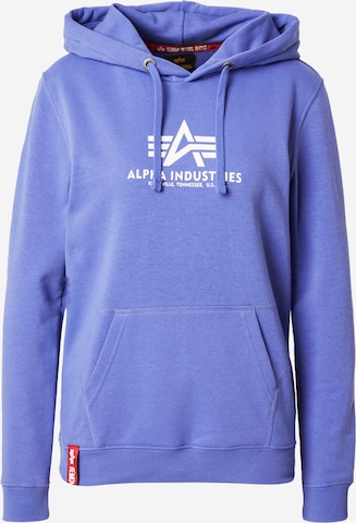 Sweat-shirt ALPHA INDUSTRIES en violet : devant