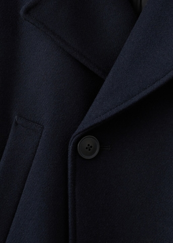 MANGO MAN Between-Seasons Coat in Blue