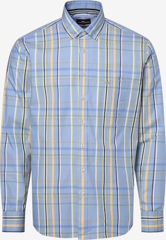 FYNCH-HATTON Regular fit Button Up Shirt in Blue: front