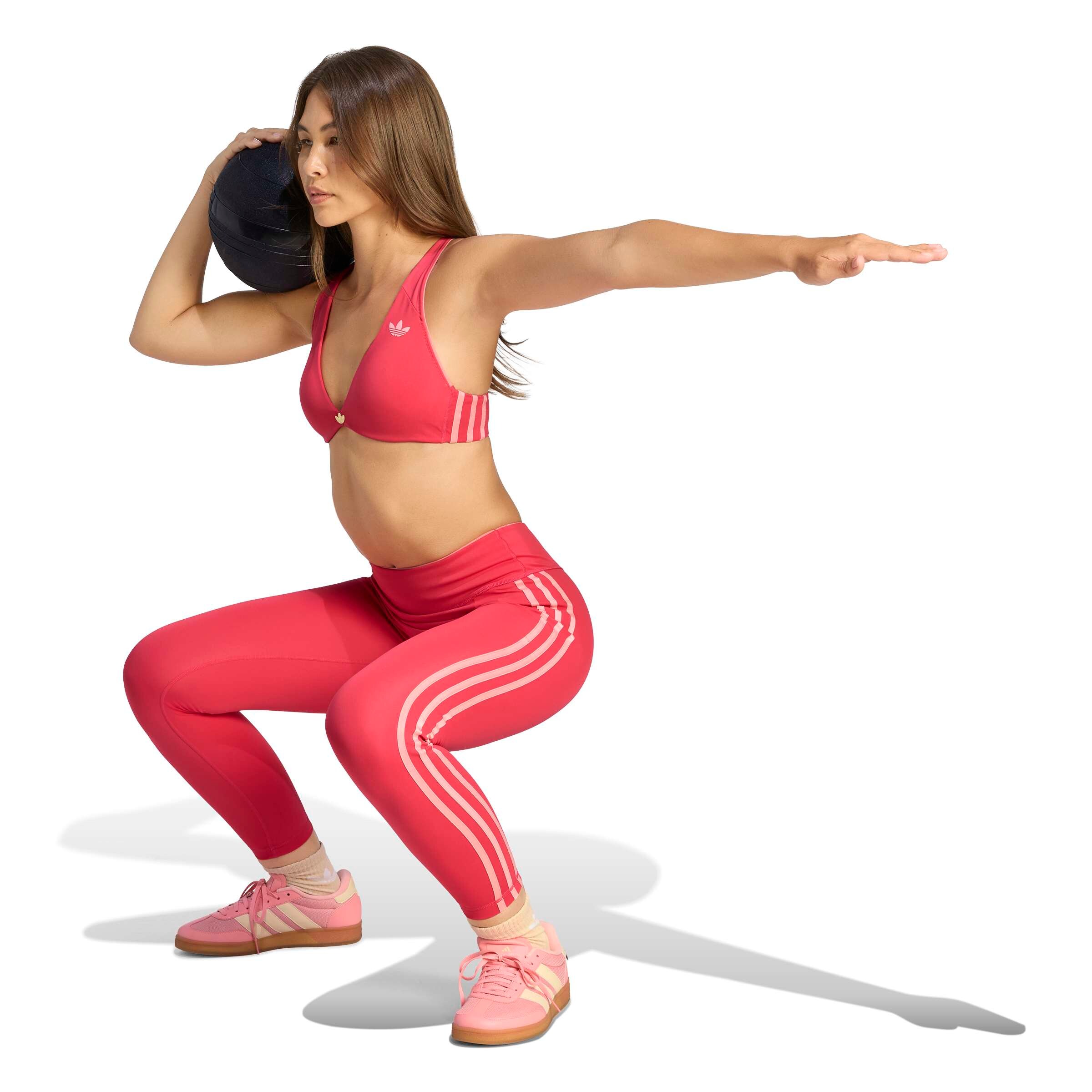 ADIDAS PERFORMANCE Trojúhelníková Sportovní podprsenka – pink