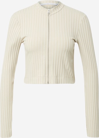 Calvin Klein Jeans Knit Cardigan in Beige: front