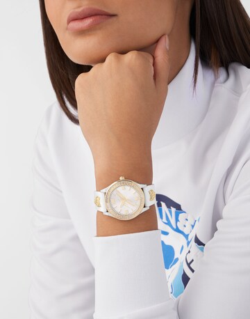 Plein Sport Analog Watch ' ECLIPSE ' in White: front