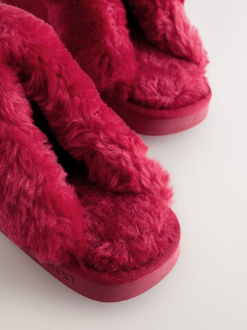 Pantoufle Next en rouge