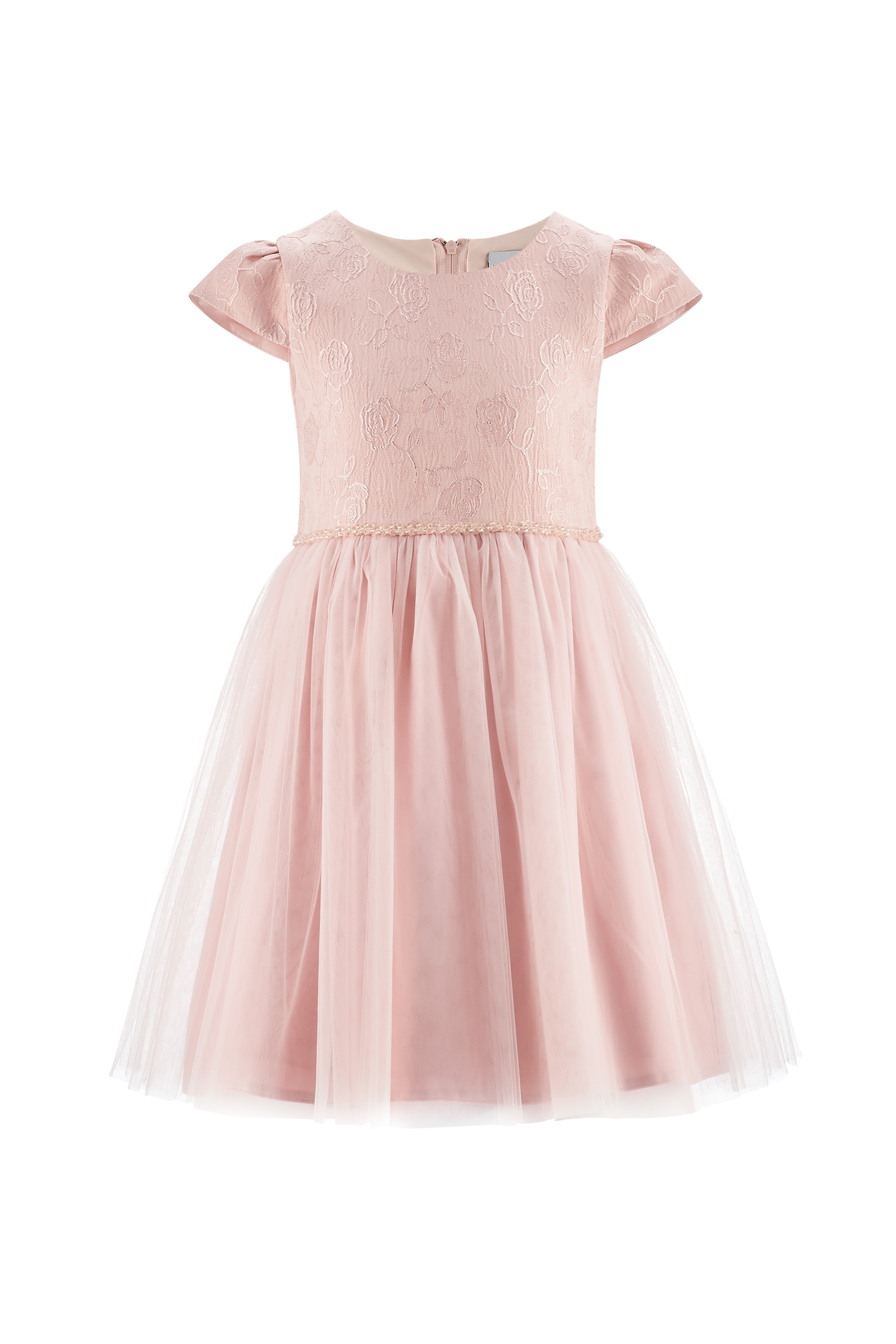 happy girls Mekko värissä vaaleanpunainen: etupuoli