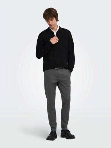 Only & Sons Slimfit Chino hlače 'ONSMark' | siva barva