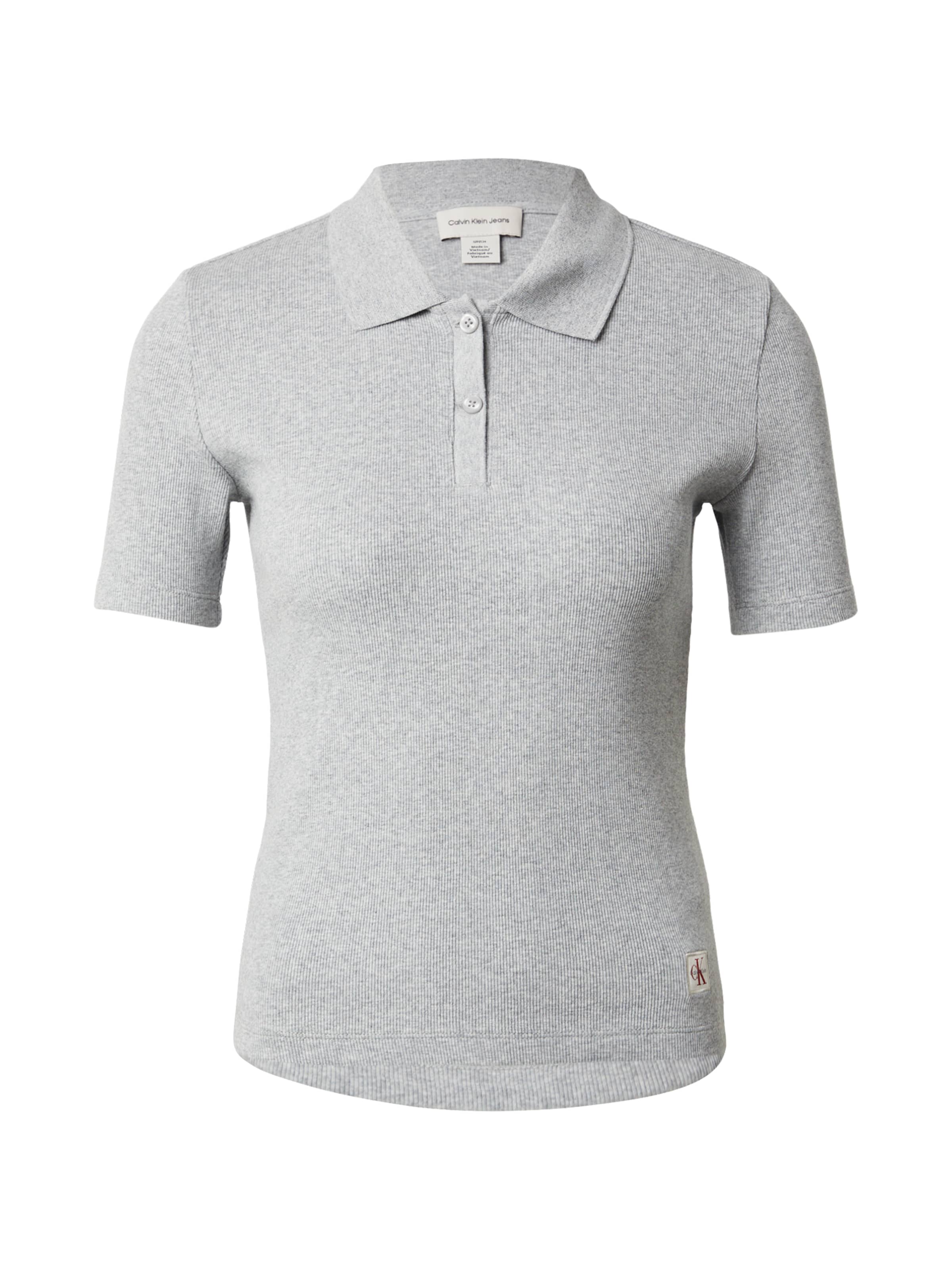 pelēks Calvin Klein Jeans T-Krekls: no priekšpuses