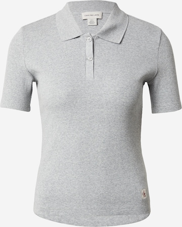 pelēks Calvin Klein Jeans T-Krekls: no priekšpuses