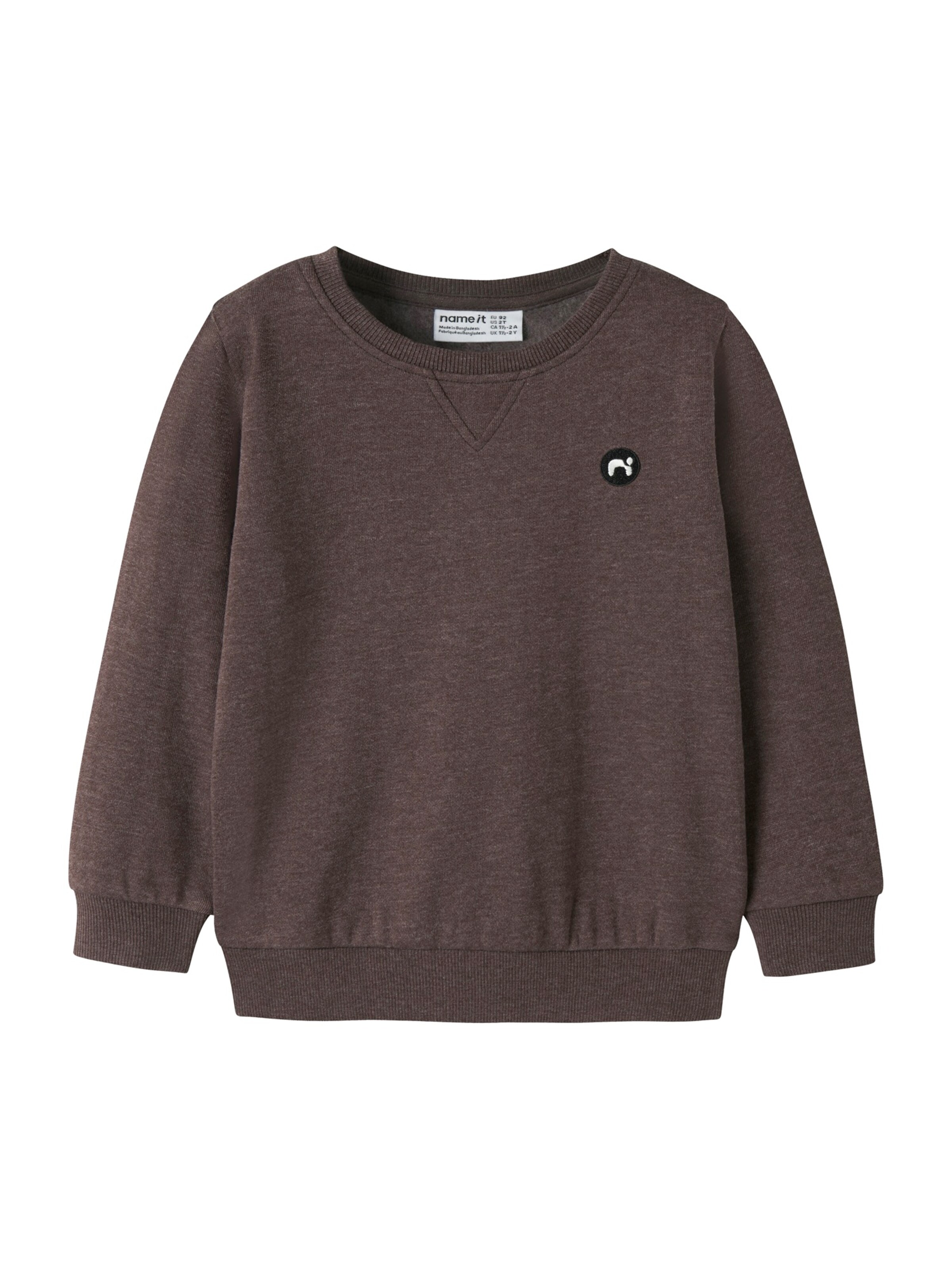 NAME IT Sweatshirt 'NMMVIMO' in Braun: Vorderseite