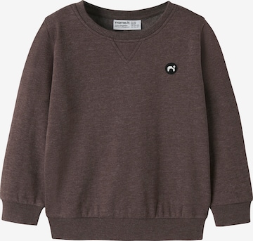 NAME IT Sweatshirt 'NMMVIMO' in Brown: front