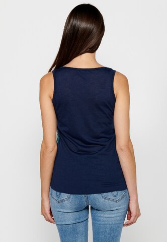 KOROSHI Top in Blauw