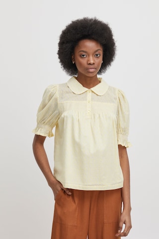 Atelier Rêve Blouse 'Irrosalee' in Yellow: front