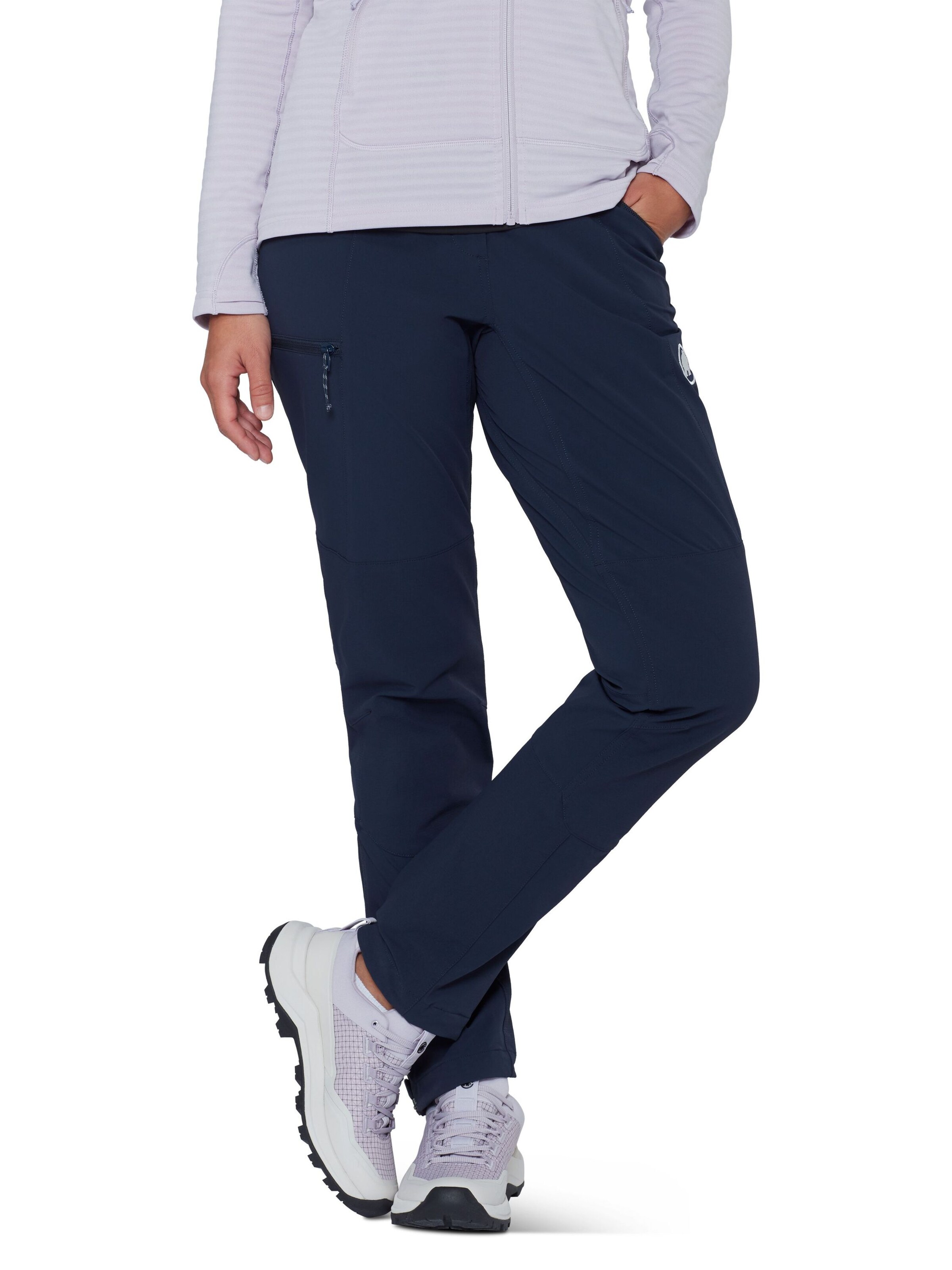 MAMMUT Regular Outdoor Pants in Blue: front