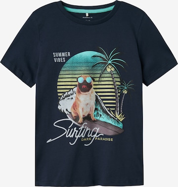 T-Shirt 'NKMJass' NAME IT en bleu : devant