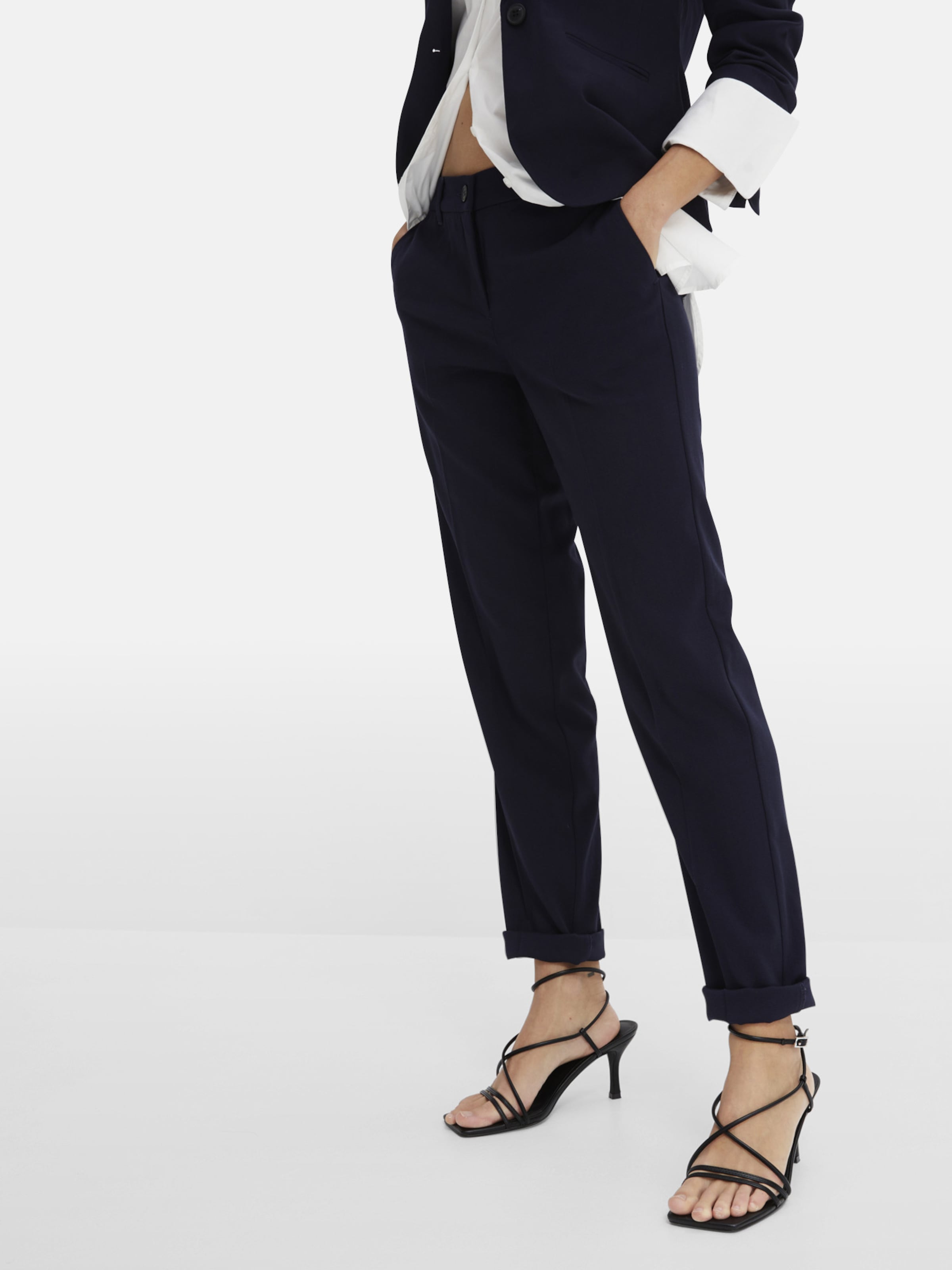 bonprix Slimfit Hose in Blau: Vorderseite