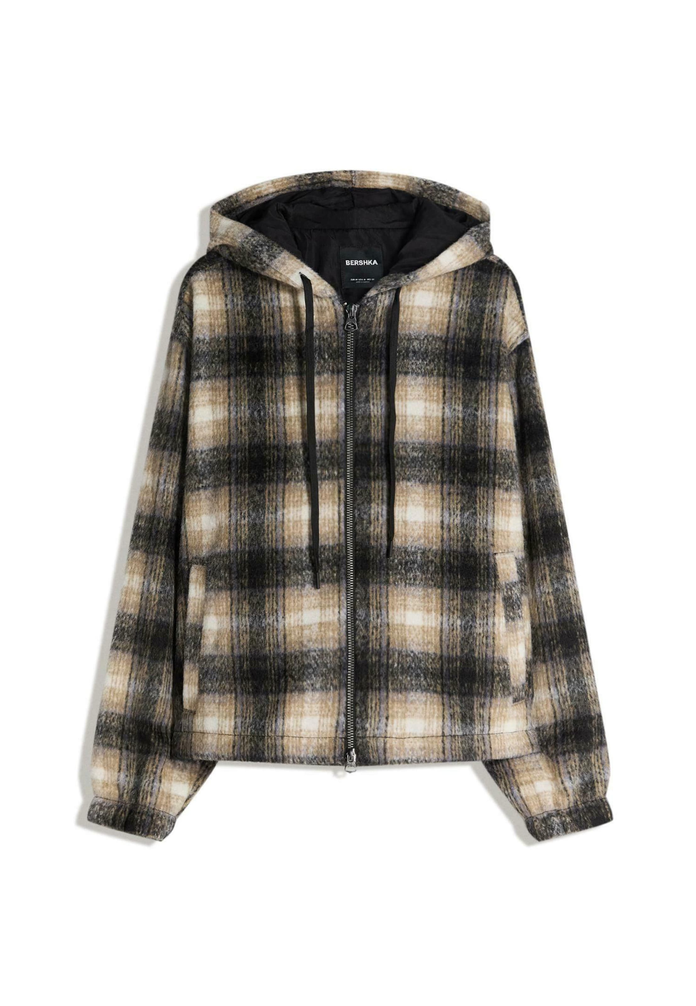 Bershka Átmeneti dzseki - fekete: elől