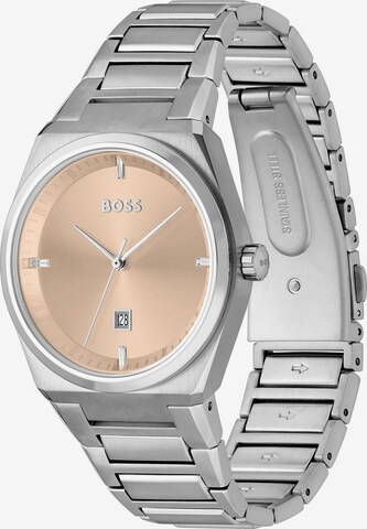 BOSS Analogové hodinky – stříbrná