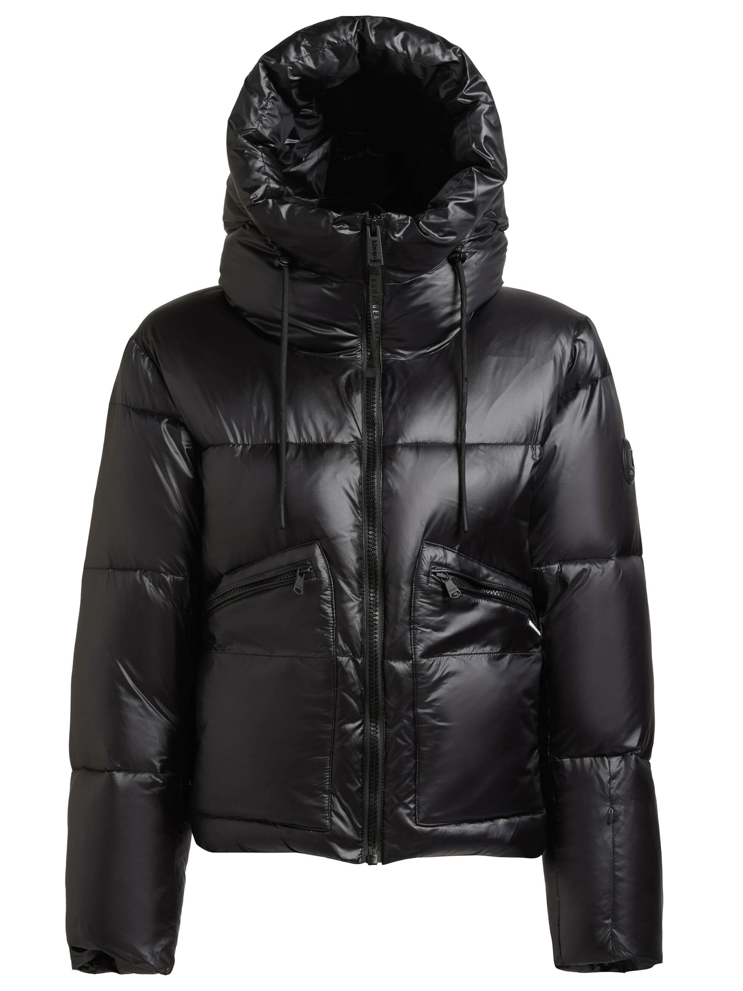 khujo Winterjacke 'Luna' in Schwarz: Vorderseite