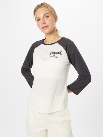 Reebok - Camiseta funcional 'Supremium' en blanco: frente