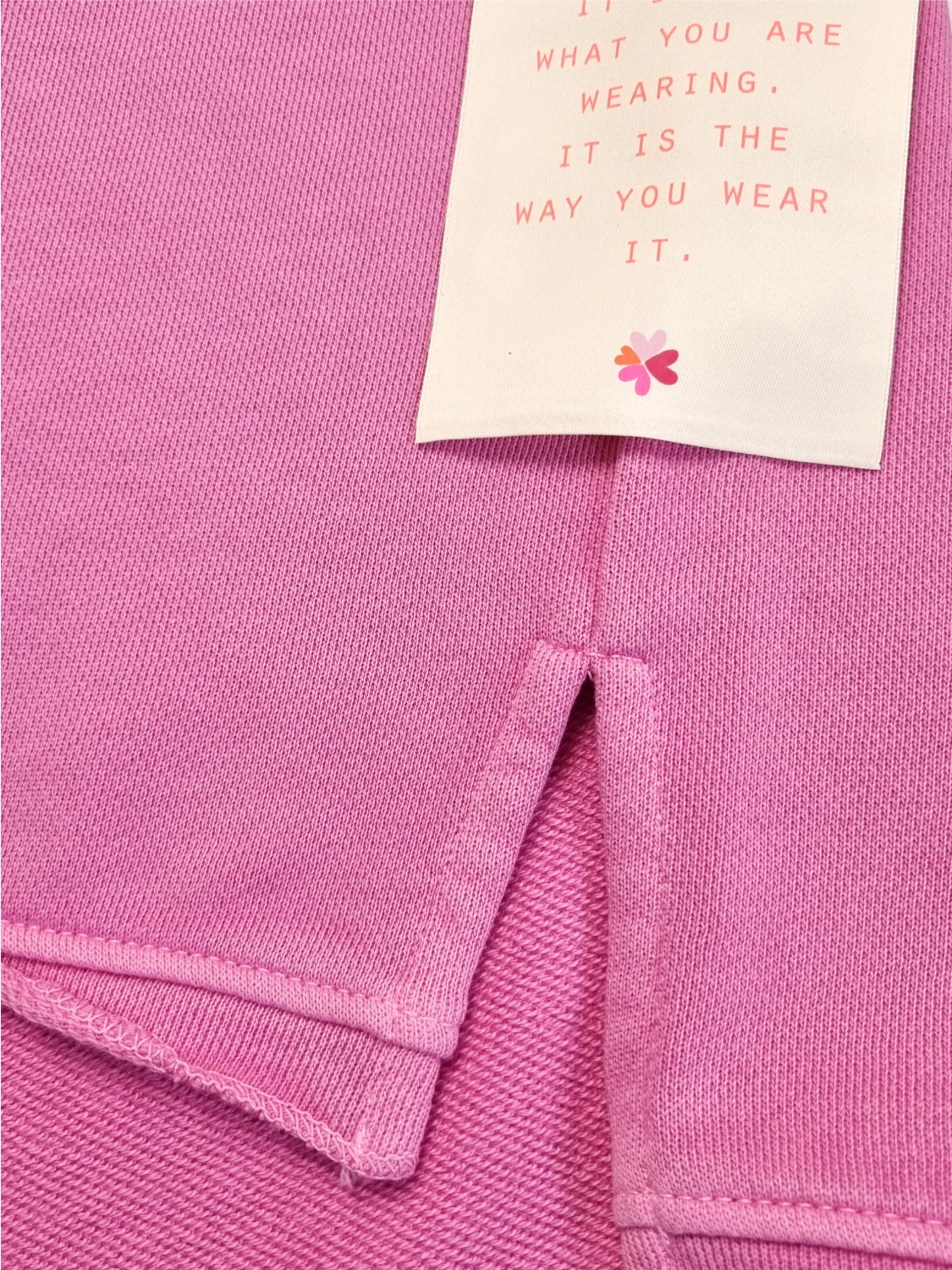 LIKS. Munich Sweatshirt 'keep the feeling' in Pink