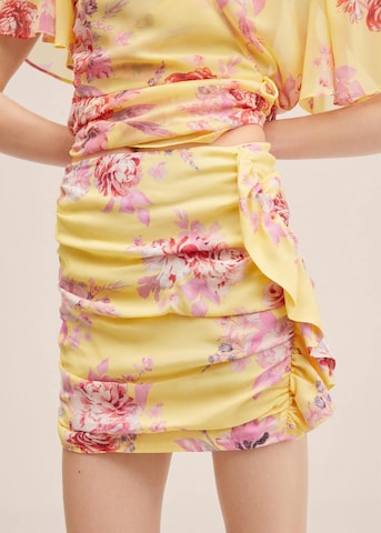 MANGO Skirt 'Romance' in Yellow: front