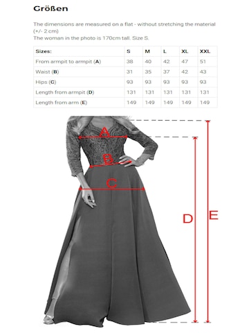 Numoco Abendkleid 'Maxikleid Amber'‌‌‌‌‌‌‌ in Braun: Vorderseite