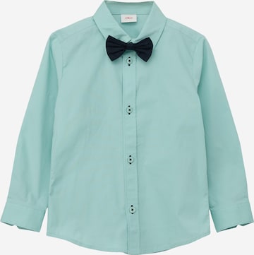 s.Oliver Slim fit Button Up Shirt in Blue: front