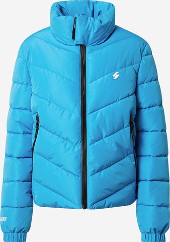 Superdry Tussenjas in Blauw: voorkant