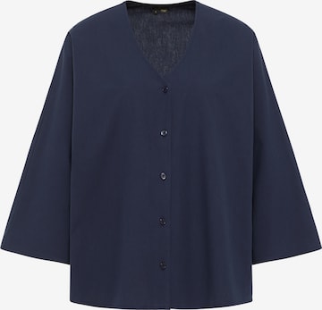 DreiMaster Klassik Blouse in Blauw: voorkant