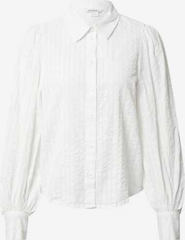 Monki Blouse in Wit: voorkant