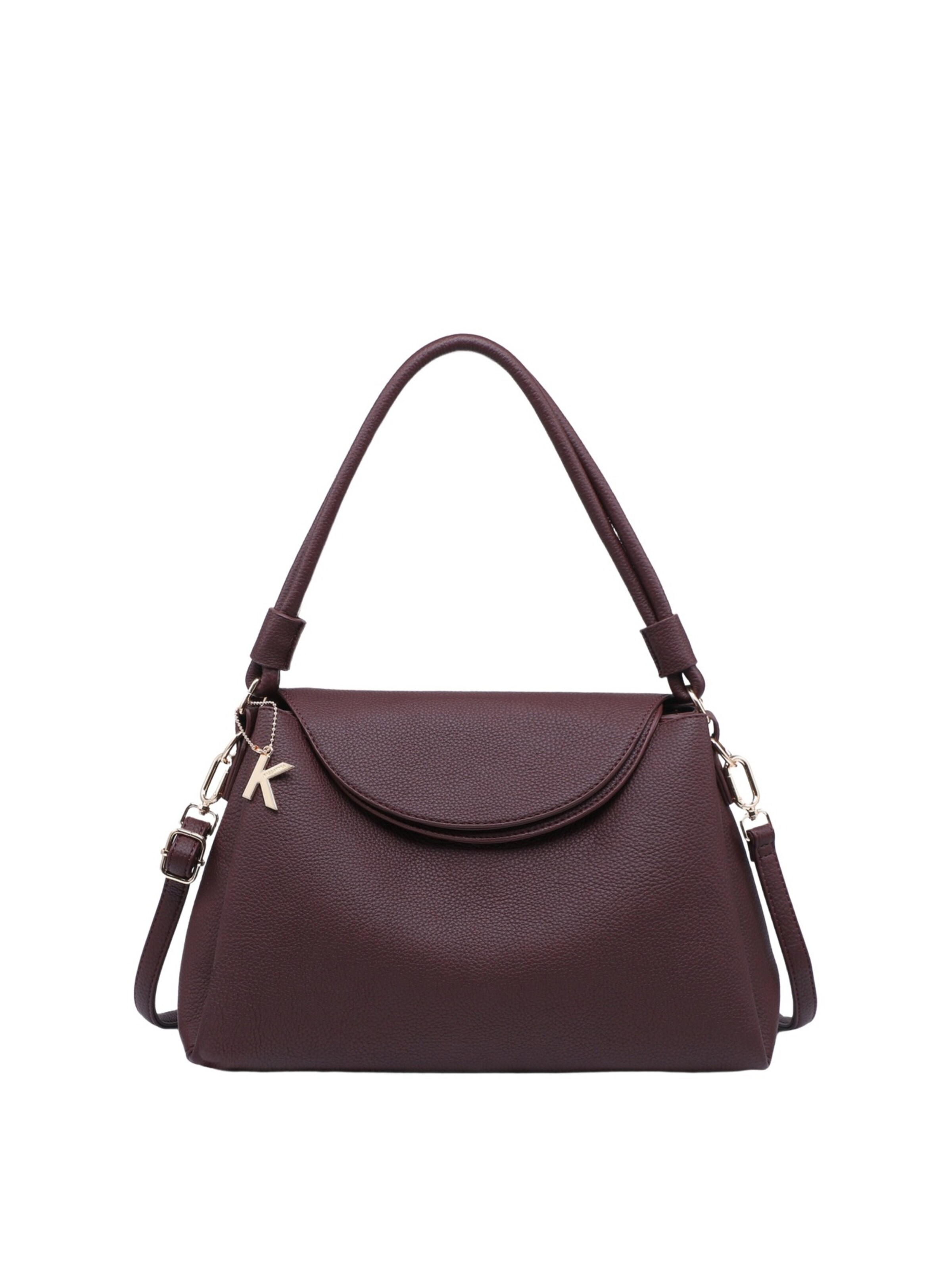 Borsa a mano 'Borsa a mano Kassandra Luxette poliestere chiusura zip' di Kassandra in rosso: frontale